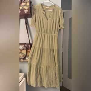 Sweet Wanderer Olive Midi Dress